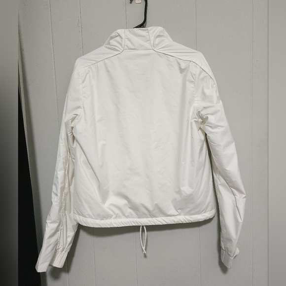 Adidas Women's White Coat , With Black Logo - Picture 2 of 16